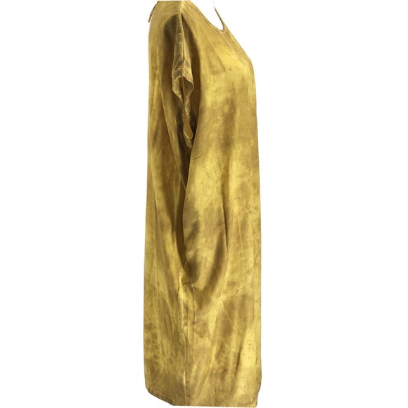 CAARA NEW Womens Size Medium Lightweight Tie Dye Midi Dress Oversized Pullover - Picture 5 of 9